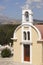 Traditional greek church with graveyard. Crete. Greece