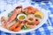 Traditional Greek fish plate meze