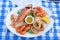 Traditional Greek fish plate meze