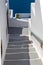 Traditional Greek Home on Santorini with stairway