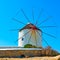 Traditional greek windmill