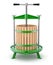 Traditional green fruit press