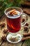 Traditional grog hot alcohol spiced drink recipe