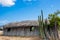 Traditional guadua wood houses at La Guajira