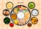 Traditional Gujarati cuisine and food meal thali of Gujarat