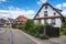 Traditional half-timbered houses in a streets of Seebach