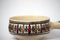 Traditional handcrafted, colorful decorated ceramic bowl