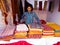 Traditional handloom and handicraft shop-India