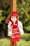 Traditional handmade doll - red dress