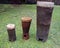 Traditional handmade drums of the Venda people from the Limpopo province