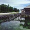 traditional hanging house over the water