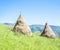 Traditional haystack of mountain villages.