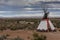 The traditional home of North American Indians wigwam