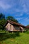 Traditional house from Indonesia, a building that is commonly called a stilt house with most of