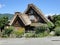 Traditional house at Shirakawago Historic Village in Gifu, Japan.