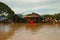 Traditional house on stilts. Kampong Phluk village Siem Reap, Northern-central Cambodia