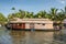 Traditional houseboat at beautiful backwaters in Alleppey, Kerala, India