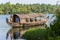 Traditional Houseboat of Kerala Backwaters on the river