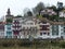 Traditional houses of the French Basque cuntry to Saint Jean de Luz in France.