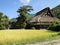 Traditional houses at Shirakawago Historic Village in Gifu, Japan.
