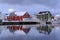 Traditional houses in the village of Henningsvaer