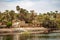 Traditional housing on the banks of Nile River in Luxor Egypt