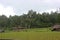 Traditional hut amidst the rice field somewhere in Tomohon, North Sulawesi, Indonesia.