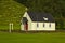 Traditional Icelandic wooden church at Skogar