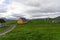 Traditional icelandic wooden House in Iceland