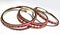 Traditional indian colored wedding bangles