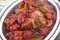 Traditional indian food Chilli Chicken closeup