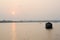 Traditional Indian houseboat cruising near Alleppey