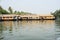 Traditional Indian houseboat cruising near Alleppey