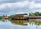 Traditional Indian houseboat in Kerala, India