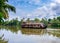 Traditional Indian houseboat in Kerala, India
