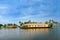 Traditional Indian houseboat in Kerala, India