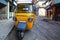 Traditional indian transportation - motor rikshaw on the streetsd of Fort Kochin