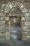 Traditional Irish Rock Church Entrance Archway in Glendalough Cemetery