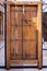 Traditional islamic wooden carved doors of Al Shindagha Historic Neighbourhood, Al Fahidi, Dubai, UAE