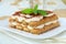 Traditional Italian dessert tiramisu