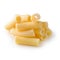 Traditional italian pasta Boil until cooked isolated over white background