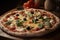 traditional italian pizza, made with homemade dough and locally sourced ingredients