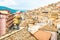 Traditional Italian village scenery. Cityscape of Curinga in Calabria, Italy. Medieval cityscape skyline of small southern Italian