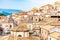 Traditional Italian village scenery. Cityscape of Curinga in Calabria, Italy. Medieval cityscape skyline of small southern Italian