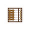Traditional Japanese Abacus vector icon