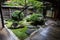 Traditional Japanese courtyard garden