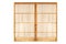 Traditional Japanese door,window or room divider consisting isolated on white background