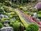 Traditional Japanese garden on the grounds of Konomineji, temple number 27 of Shikoku pilgrimage