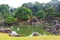 Traditional Japanese garden at Nijo Castle, Kyoto.