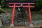 A traditional Japanese gate as the entrance of a Shinto shrine